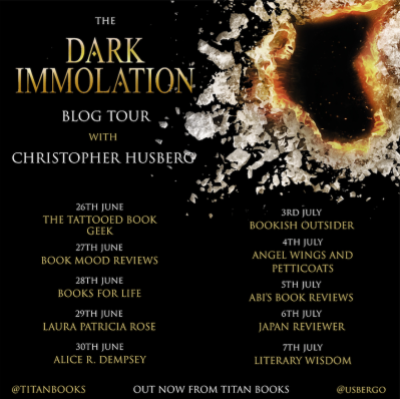 Dark Immolation Blog tour banner